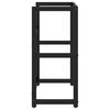 vidaXL Struttura per Lavabo da Bagno Nera 59x38x83 cm in Ferro