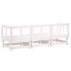 vidaXL Set Salotto da Giardino 3 pz Bianco in Legno Massello di Pino