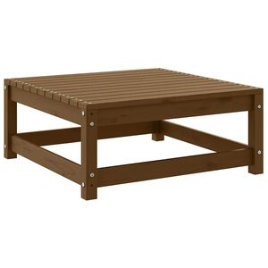 vidaXL Poggiapiedi da Giardino 70x70x30 cm ambra in Legno di Pino