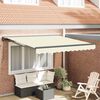 vidaXL Tenda Retrattile Crema 300 x 250 cm Alluminio e Tessuto