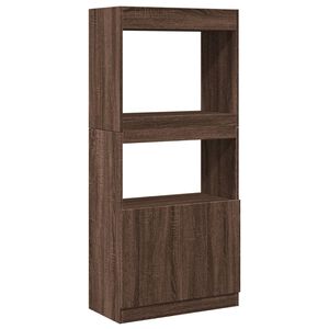 vidaXL Credenza Rovere Marrone 63x33x140 cm in Truciolato