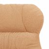 vidaXL poltrona Beige 69 x 74 x 93 cm Tessuto Sherpa