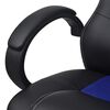 vidaXL Sedia Racing da Ufficio Esecutivo in Pelle Artificiale Blu