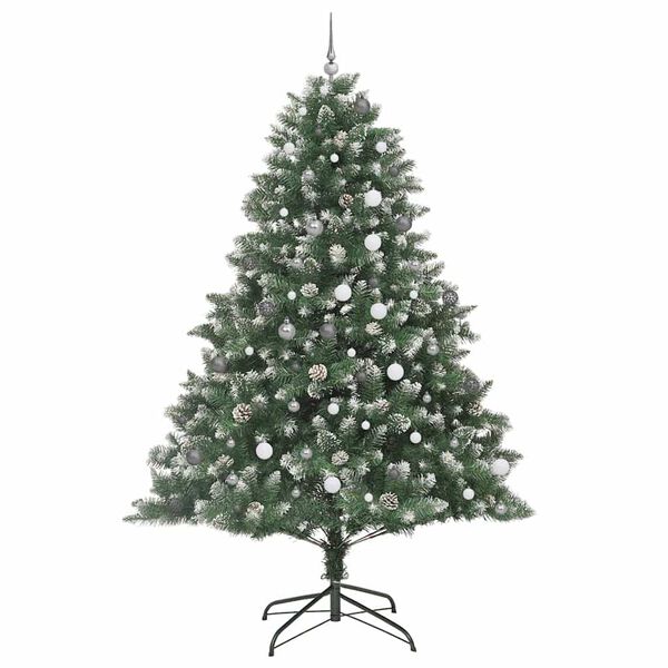 vidaXL Albero di Natale artificiale con 300 LED Verde 240 cm