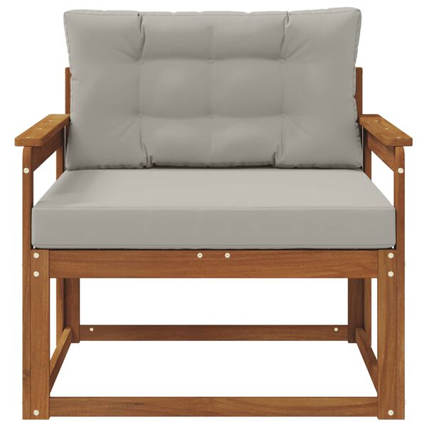 vidaXL Divano centrale per esterno Legno di Acacia Massello Naturale