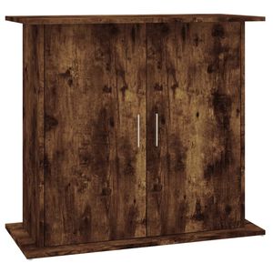 vidaXL Supporto Acquario 81x36x73 cm in Legno Multistrato Rovere Fumo