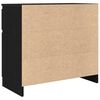 vidaXL Credenza con Cassetto Rovere Nero 71x35x65 cm Legno Multistrato
