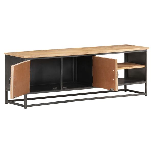 vidaXL Mobile Porta TV 120x30x40 cm in Legno Massello di Acacia