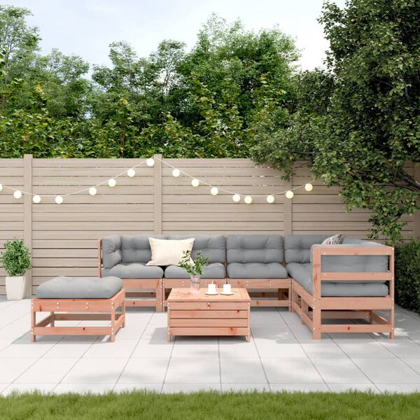 vidaXL Set Divani Giardino 8 pz con Cuscini Legno Massello di Douglas