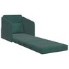 vidaXL Divano letto Verde Scuro 65 x 80 x 83 cm Velluto