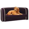 vidaXL Divano Cani Pieghevole Bordeaux 73x67x26cmCuscino Lino Lavabile