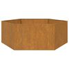 vidaXL Fioriera Ruggine 138x120x45 cm Acciaio Corten