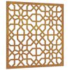 vidaXL Decorazione Muro da Giardino 55x55 cm Moresco Acciaio Corten