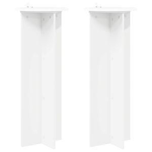 vidaXL Supporto per piante 2 pz Bianco &Oslash;40 x 100 cm