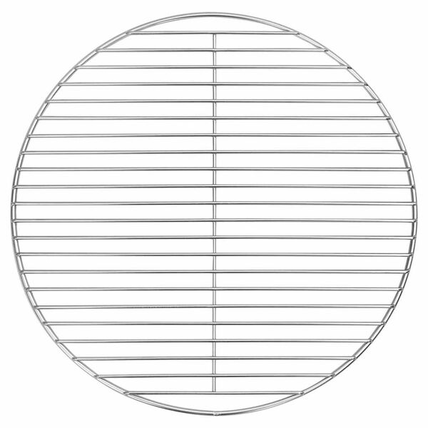 vidaXL Griglia per barbecue Argento 43 x 43 cm Acciaio inossidabile