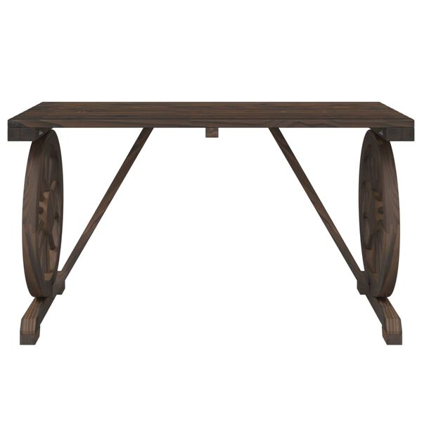 vidaXL Tavolo da Giardino 115x55x65 cm in Legno Massello di Abete