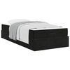 vidaXL Struttura letto con materasso con materasso 2 pcs Nero Velluto