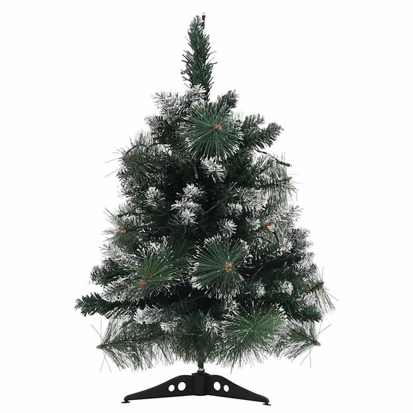 vidaXL Albero di Natale Preilluminato con Palline Verde 60 cm