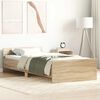 vidaXL Giroletto senza Materasso Rovere Sonoma 100x200cm in Truciolato