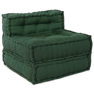 vidaXL Divano Componibile Verde 70x70x54 in Tessuto