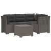 vidaXL Divano da giardino 4 posti con cuscini aspetto rattan PP