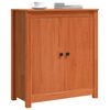 vidaXL Credenza Marrone cerato 70 x 35 x 80 cm Pino massello