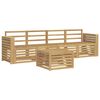 vidaXL Set di divani da esterno 5 pz Bianco Legno di Acacia Massello