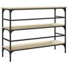 vidaXL Tavolo Consolle Rovere Sonoma 100x32x75 cm in Legno Multistrato