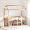 vidaXL Letto a Soppalco con Tetto 90x200 cm in Legno di Pino