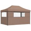 vidaXL Tenda Party Marrone 279 x 410 x 315 cm Tessuto Oxford