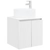 vidaXL Mobile lavabo da parete Bianco 49,5 x 44,5 x 65,5 cm