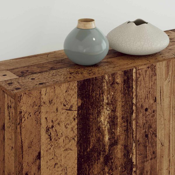 vidaXL Unit&agrave; TV da Parete 5 pcs Legno vecchio Legno multistrato