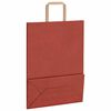 vidaXL Sacchetti di Carta 250 pz con Manici Rossi 26x12x35 cm