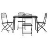vidaXL Set da Pranzo da Giardino 5pz Antracite in Rete Metallica