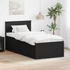 vidaXL Daybed con cassetto Nero 100 x 200 cm Legno multistrato