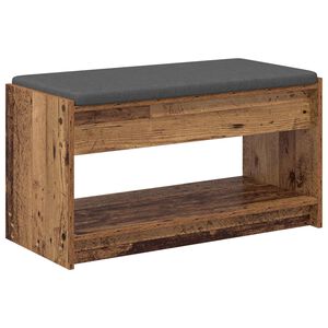 vidaXL Panca per ingresso Legno vecchio 83 x 38 x 45 cm