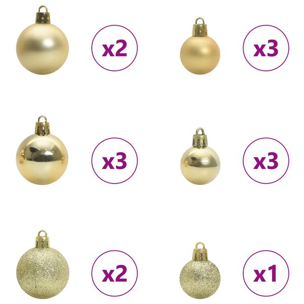 vidaXL Albero di Natale artificiale Bianco 150 cm PVC e Acciaio