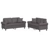 vidaXL Set di Divani 2 pz con Cuscini Grigio in Similpelle