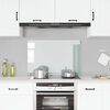 vidaXL Paraschizzi per Cucina Trasparente 90x60 cm in Vetro Temperato