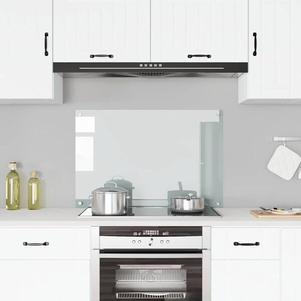 vidaXL Paraschizzi per Cucina Trasparente 90x60 cm in Vetro Temperato
