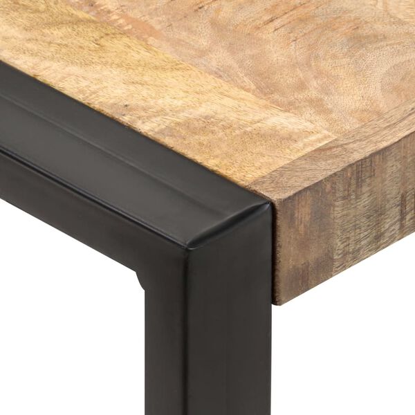 vidaXL Tavolo da Pranzo 70x70x75 cm in Legno Massello di Mango Grezzo