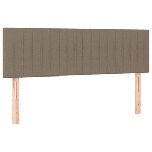 vidaXL Testiera Tortora 144x5x78/88 cm in Tessuto