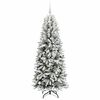 vidaXL Albero di Natale artificiale con 300 LED Bianco 180 cm