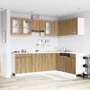 vidaXL Set di Mobili da Cucina 11 pz Lyon Rovere Artigianale Truciolato