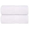 vidaXL Asciugamani per ospiti FROGN 2 pz Bianco 30x50 cm 360 g/m&sup2;