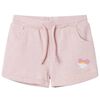 Pantaloncini per Bambini con Coulisse Rosa Chiaro Misto 128