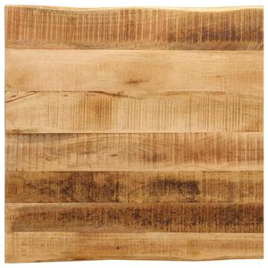 vidaXL Piano Tavolo Bordi Vivi 40x40x3,8cm Legno Massello Mango Grezzo