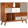 vidaXL Credenza 115x35x86 cm Legno Massello di Acacia