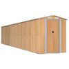 vidaXL Capanno Giardino Marrone Chiaro 192x1021x223 cm Acciaio Zincato