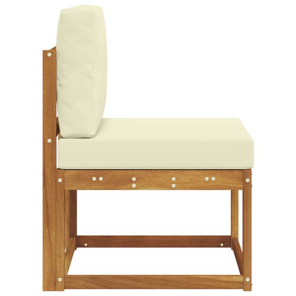 vidaXL Divano centrale per esterno Legno di Acacia Massello